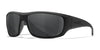 Wiley X OMEGA Safety Glasses | Size 66 / Matte Black / CAPTIVATE™ Polarized Grey
