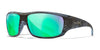 Wiley X OMEGA Safety Glasses | Size 66 / Kryptek® Neptune™ / CAPTIVATE™ Polarized Green Mirror