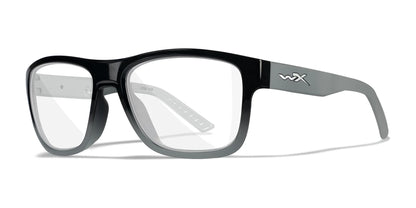 Wiley X OVATION Eyeglasses Gloss Black to Grey Fade with Black Temples / Clear