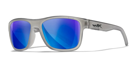 Wiley X OVATION Sunglasses Matte Slate / CAPTIVATE™ Polarized Blue Mirror