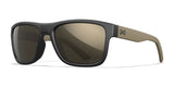 Wiley X OVATION Sunglasses Matte Black / CAPTIVATE™ Non-Polarized Tungsten Mirror