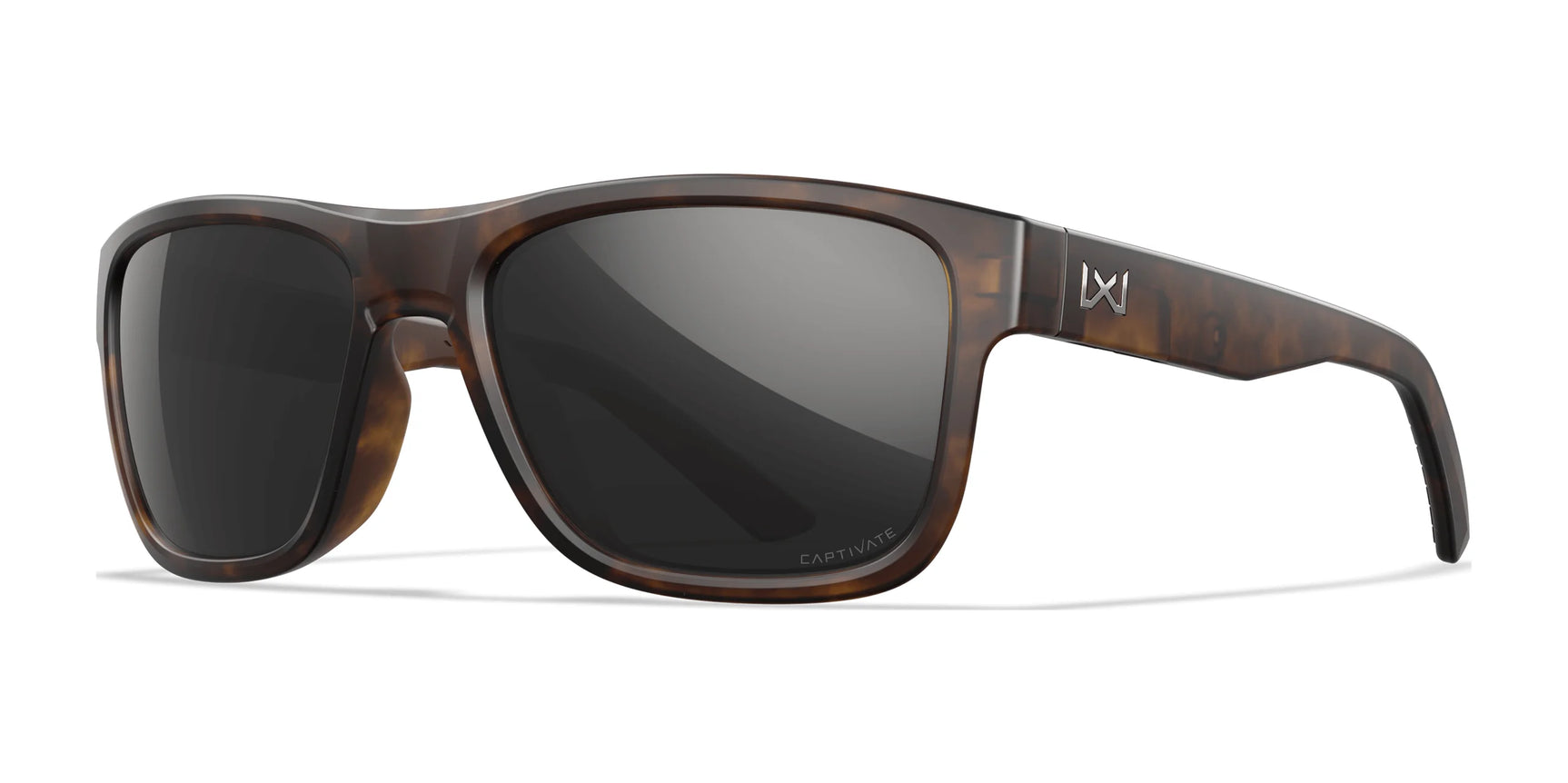 Wiley X OVATION Sunglasses Matte Tortoise / CAPTIVATE™ Polarized Black Mirror