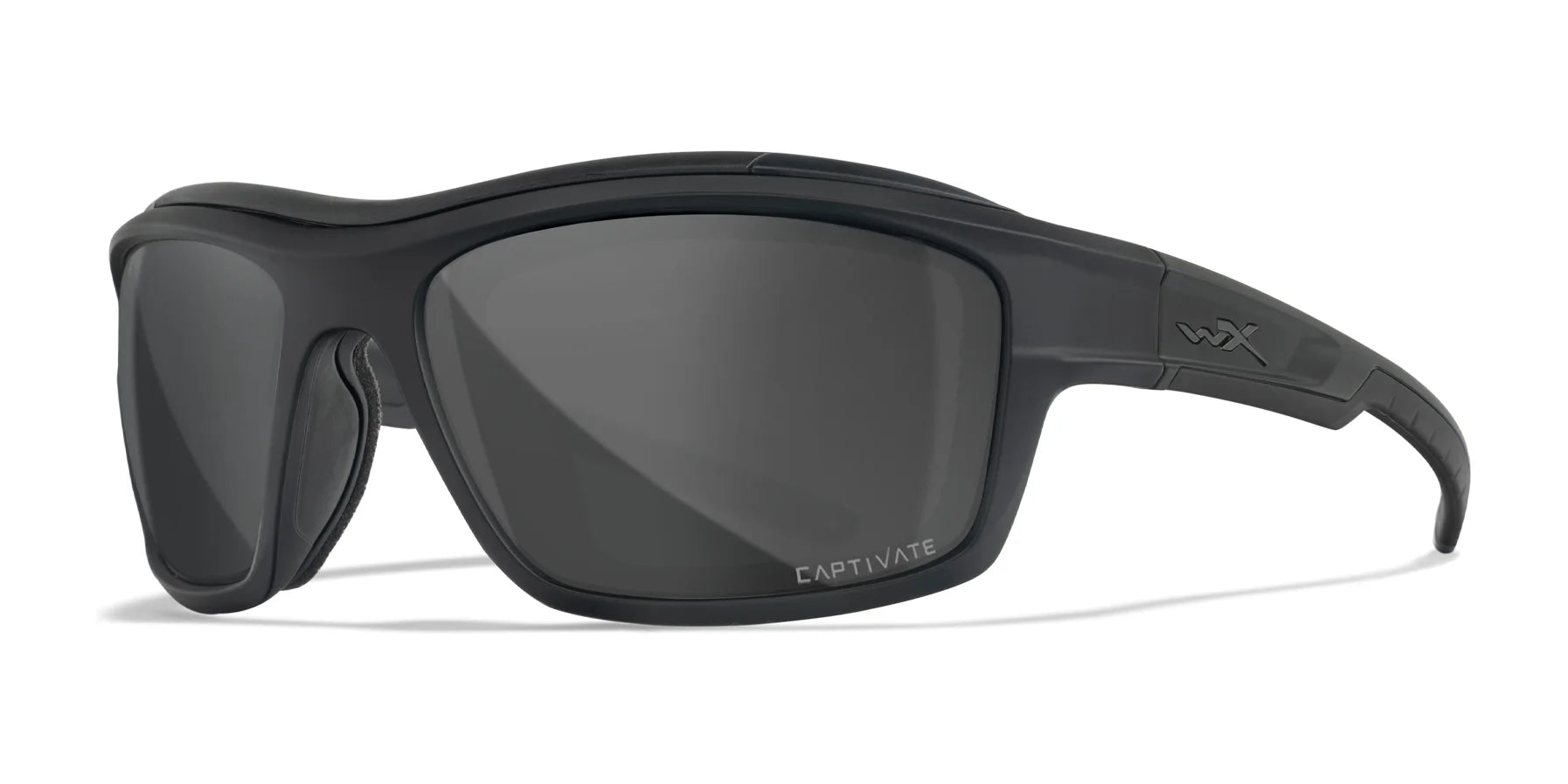 Wiley X OZONE Sunglasses Matte Black / CAPTIVATE™ Polarized Grey