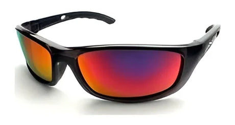 Wiley X P-17 Safety Glasses Gloss Demi / CAPTIVATE™ Polarized Blue Mirror