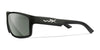 Wiley X PEAK Sunglasses / Matte Black / Grey Silver Flash / Size 65