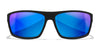 Wiley X PEAK XL Sunglasses | Size 66 / Matte Black / CAPTIVATE™ Polarized Blue Mirror