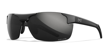 Wiley X PRIME Sunglasses Matte Black / CAPTIVATE™ Polarized Black Mirror