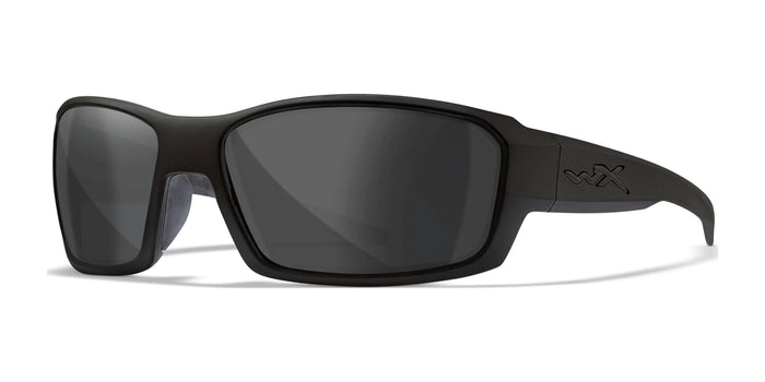 Wiley X REBEL Safety Glasses | Size 65 / Matte Black / Smoke Grey