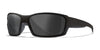 Wiley X REBEL Alt Fit Sunglasses | Size 65 / Matte Black / CAPTIVATE™ Polarized Grey
