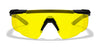 Wiley X SABER ADVANCED Safety Glasses / Matte Black / Smoke Grey Shields / Size Regular