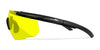 Wiley X SABER ADVANCED Safety Glasses / Matte Black / Smoke Grey Shields / Size Regular