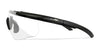 Wiley X SABER Safety Glasses / Matte Black / Clear Shields / Size Regular