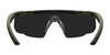 Wiley X SABER ADVANCED Safety Glasses / Matte Black / Smoke Grey Shields / Size Regular