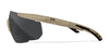 Wiley X SABER ADVANCED Safety Glasses / Matte Black / Smoke Grey Shields / Size Regular