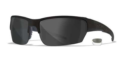 Wiley X SAINT Safety Glasses / Size 68 / Matte Black / Clear, Smoke Grey