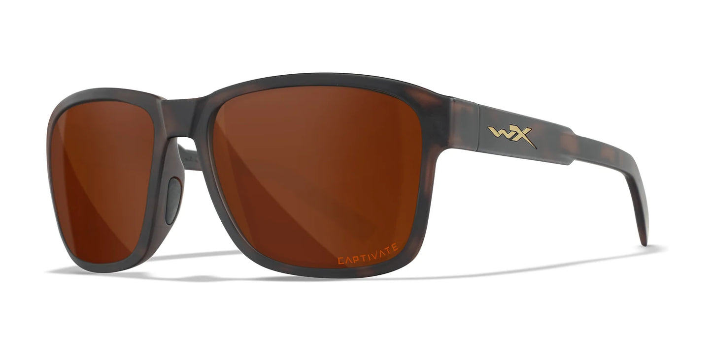 Wiley X TREK Sunglasses Matte Havana Brown / CAPTIVATE™ Polarized Copper