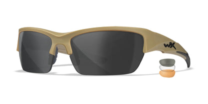 Wiley X VALOR Safety Glasses Tan / Clear, Smoke Grey, Light Rust