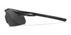 Wiley X VAPOR Safety Glasses / Matte Black / Smoke Grey/Clear / Size Regular