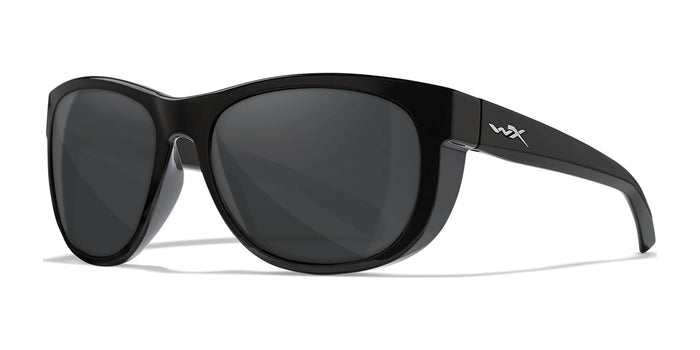 Wiley X WEEKENDER Sunglasses | Size 57 / Gloss Black / Smoke Grey
