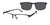 XXL Eyewear HULL Eyeglasses with Sun-clips | Size 60 / Black