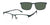 XXL Eyewear HULL Eyeglasses with Sun-clips | Size 60 / Forest