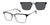 XXL Eyewear MESSI Eyeglasses with Sun-clips | Size 58 / Black