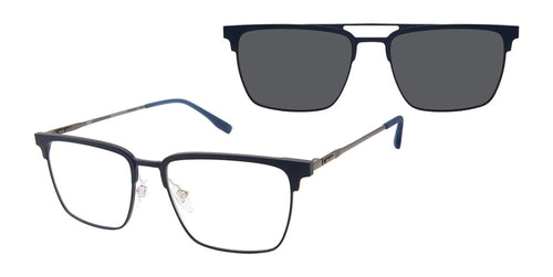 XXL Eyewear MESSI Eyeglasses with Sun-clips / Size 58 / Black