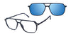 XXL Eyewear MONTANA Eyeglasses with Sun-clips / Blue