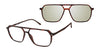 XXL Eyewear MONTANA Eyeglasses with Sun-clips / Havana