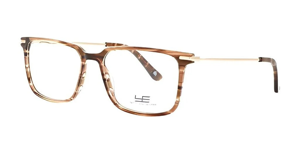 The Yeti DRIFT Eyeglasses in Size 54 showcase brown tortoiseshell rectangular frames paired with slim metal arms, providing exceptional durability and optimal visual clarity.