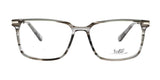 The Yeti DRIFT Eyeglasses in size 54 boast exceptional durability and feature slim frames with a sleek, rectangular design, offering superior visual clarity through their gray, semi-transparent lenses.