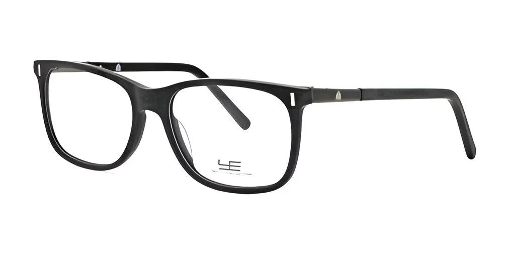 The Yeti FOSSILIZED Eyeglasses in Size 57 feature a sleek, modern design with black-rimmed rectangular lenses. Their distinctive fossilized finish adds a bold twist to the classic frame style.