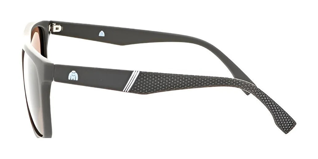 The Yeti NIPPY Sunglasses in Size 58 showcase black frames with textured arms and a subtle blue logo on the side, making them an excellent choice for those looking for stylish and durable men's sunglasses.