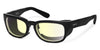 Ziena KAI Sunglasses | Size 52 / Glossy Black / BlueByrd Blue Light - Level 2 / Black