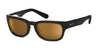Ziena Kai Sunglasses | Size 52 / Glossy Black / Polarized Copper / Frost