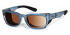Ziena KAI Sunglasses | Size 52 / Ocean / Copper / Black