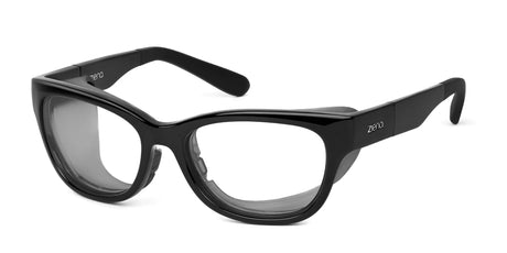 Ziena Marina Eyeglasses Glossy Black / BlueByrd Blue Light / Black