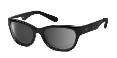 Ziena Marina Sunglasses Glossy Black / DARKshift™ Photochromic - Clr to DARK Gray / Frost