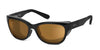 Ziena Marina Sunglasses | Size 56 / Glossy Black / Polarized Copper / Black