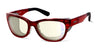 Ziena Marina Eyeglasses | Size 56 / Merlot / BlueByrd Blue Light / Black