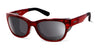 Ziena Marina Sunglasses | Size 56 / Merlot / Polarized Gray / Black