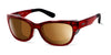 Ziena Marina Sunglasses | Size 56 / Merlot / Polarized Copper / Black