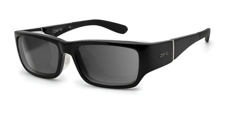 Ziena Nereus Sunglasses Glossy Black / DARKshift™ Photochromic - Clr to DARK Gray / Frost THICK version (deeper below eyes)