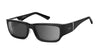 Ziena Nereus Sunglasses | Size 55 / Glossy Black / Extra Dark Gray (5.8%) / Frost