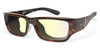 Ziena NEREUS Sunglasses | Size 55 / Dark Tortoise / BlueByrd Blue Light - Level 2 / Black