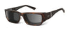 Ziena Nereus Sunglasses | Size 55 / Tortoise / Extra Dark Gray (5.8%) / Black