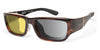 Ziena NEREUS Sunglasses | Size 55 / Dark Tortoise / BlueByrd Blue Light - Level 3 / Frost THICK version (deeper below eyes)