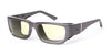 Ziena Nereus Eyeglasses | Size 55 / Titan / BlueByrd Blue Light - Level 2 - Pale Yellow / Black