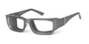 Ziena Nereus Eyeglasses | Size 55 / Titan / Clear +1.50 / Black