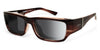 Ziena NEREUS Sunglasses | Size 55 / Veneer - No Nose Pads / Gray (12%) / Frost THICK version (deeper below eyes)